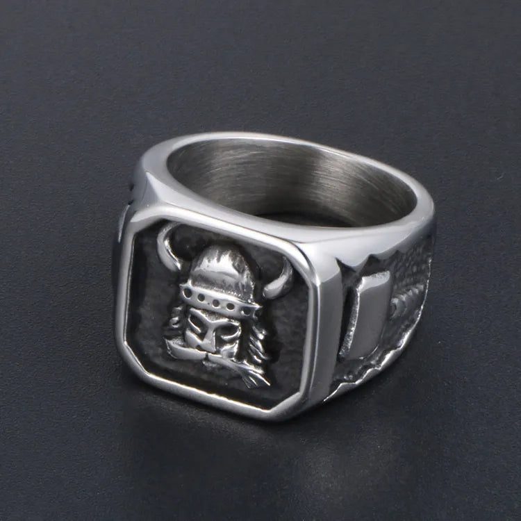 🛡️⚔️ Titanium Steel Viking Ring ⚔️🛡️