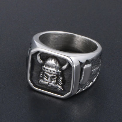🛡️⚔️ Titanium Steel Viking Ring ⚔️🛡️