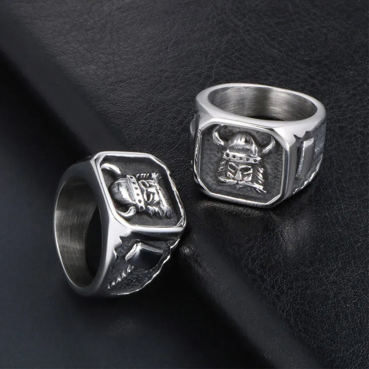 🛡️⚔️ Titanium Steel Viking Ring ⚔️🛡️