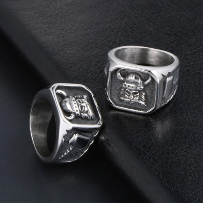 🛡️⚔️ Titanium Steel Viking Ring ⚔️🛡️