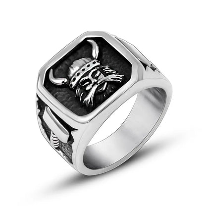 🛡️⚔️ Titanium Steel Viking Ring ⚔️🛡️