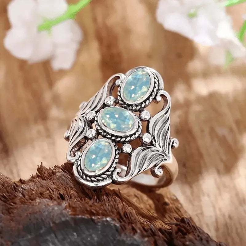 💍 Retro Bohemian Silver Plated Ring 💍