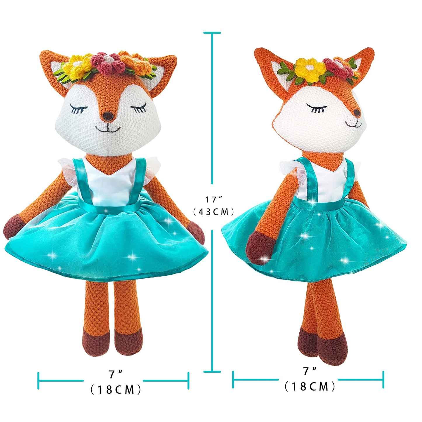 Fox Stuffed Plushie 17 Inch