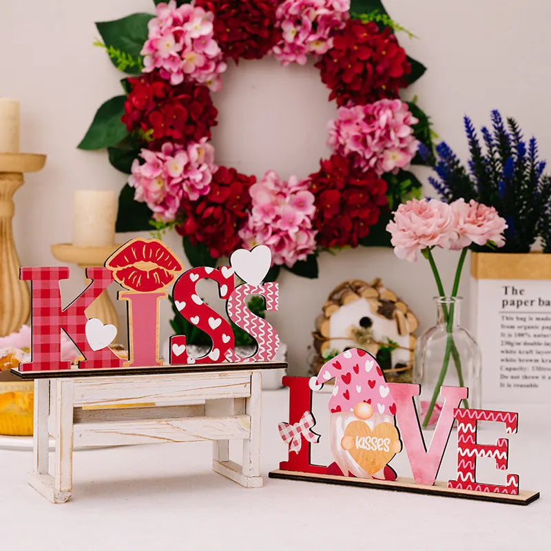 💘 Valentine’s Day Wooden Letter Decorations 💘