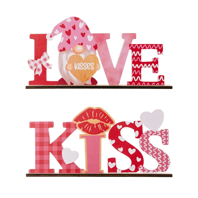 💘 Valentine’s Day Wooden Letter Decorations 💘