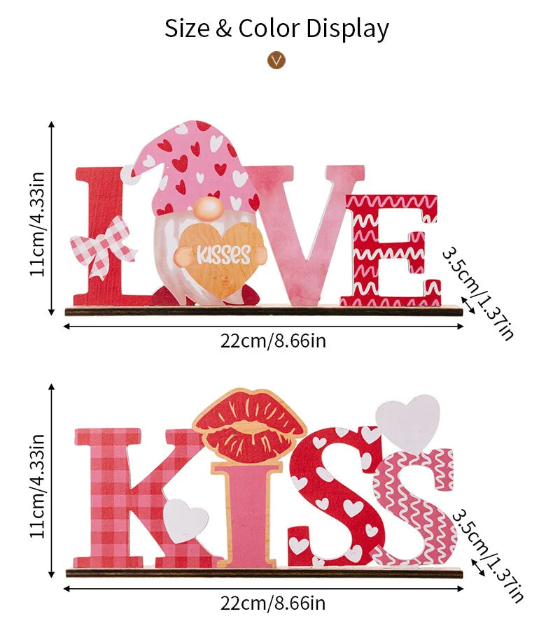 💘 Valentine’s Day Wooden Letter Decorations 💘