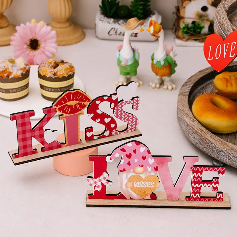 💘 Valentine’s Day Wooden Letter Decorations 💘