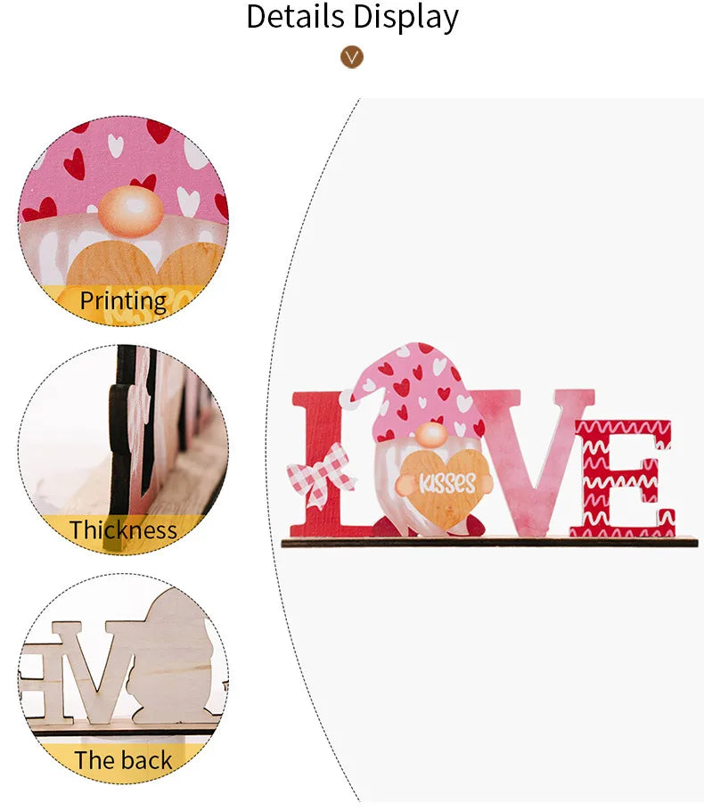 💘 Valentine’s Day Wooden Letter Decorations 💘