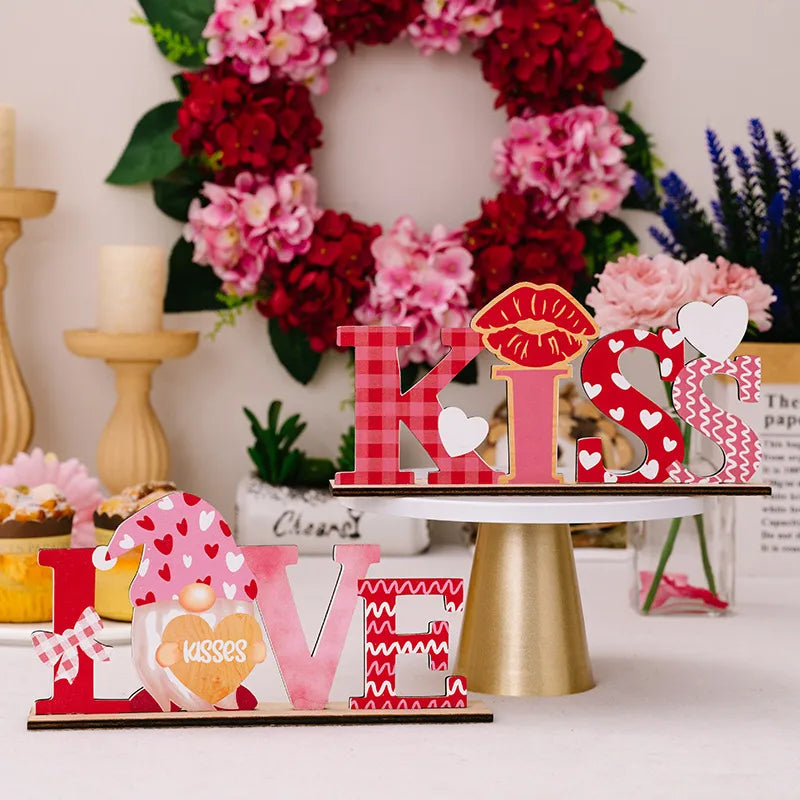 💘 Valentine’s Day Wooden Letter Decorations 💘
