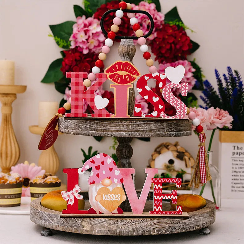 💘 Valentine’s Day Wooden Letter Decorations 💘