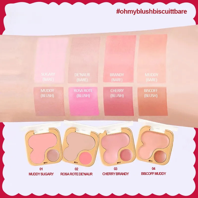 🍪 Velvet Highlight Contour Blush Concealer Palette 🍪