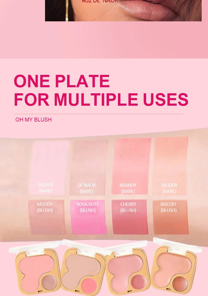 🍪 Velvet Highlight Contour Blush Concealer Palette 🍪