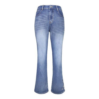 🌸👖 Vintage Style Floral Pattern Jeans 👖🌸