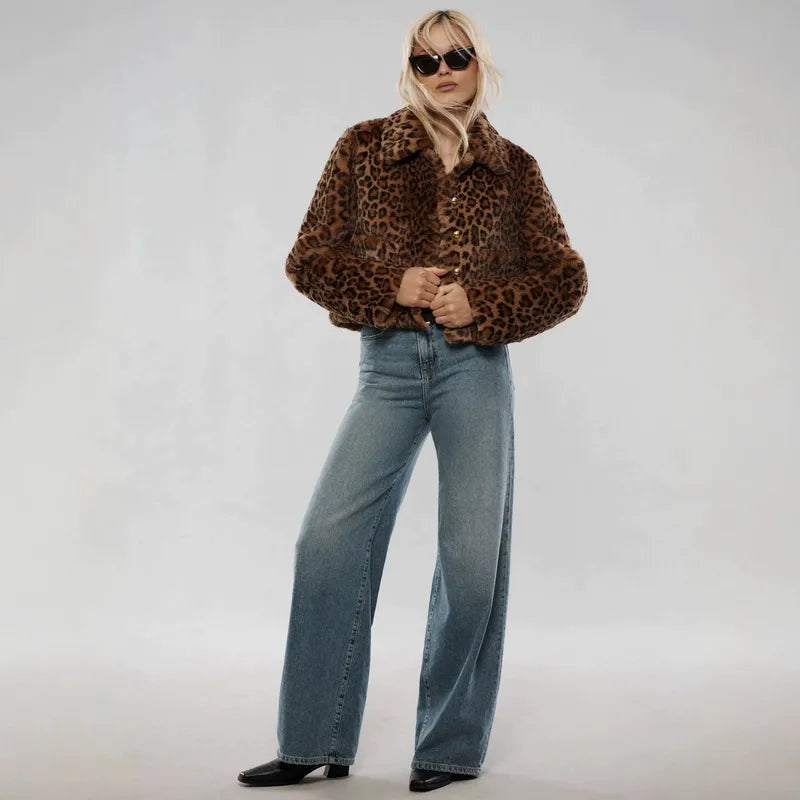 Leopard Print Coat