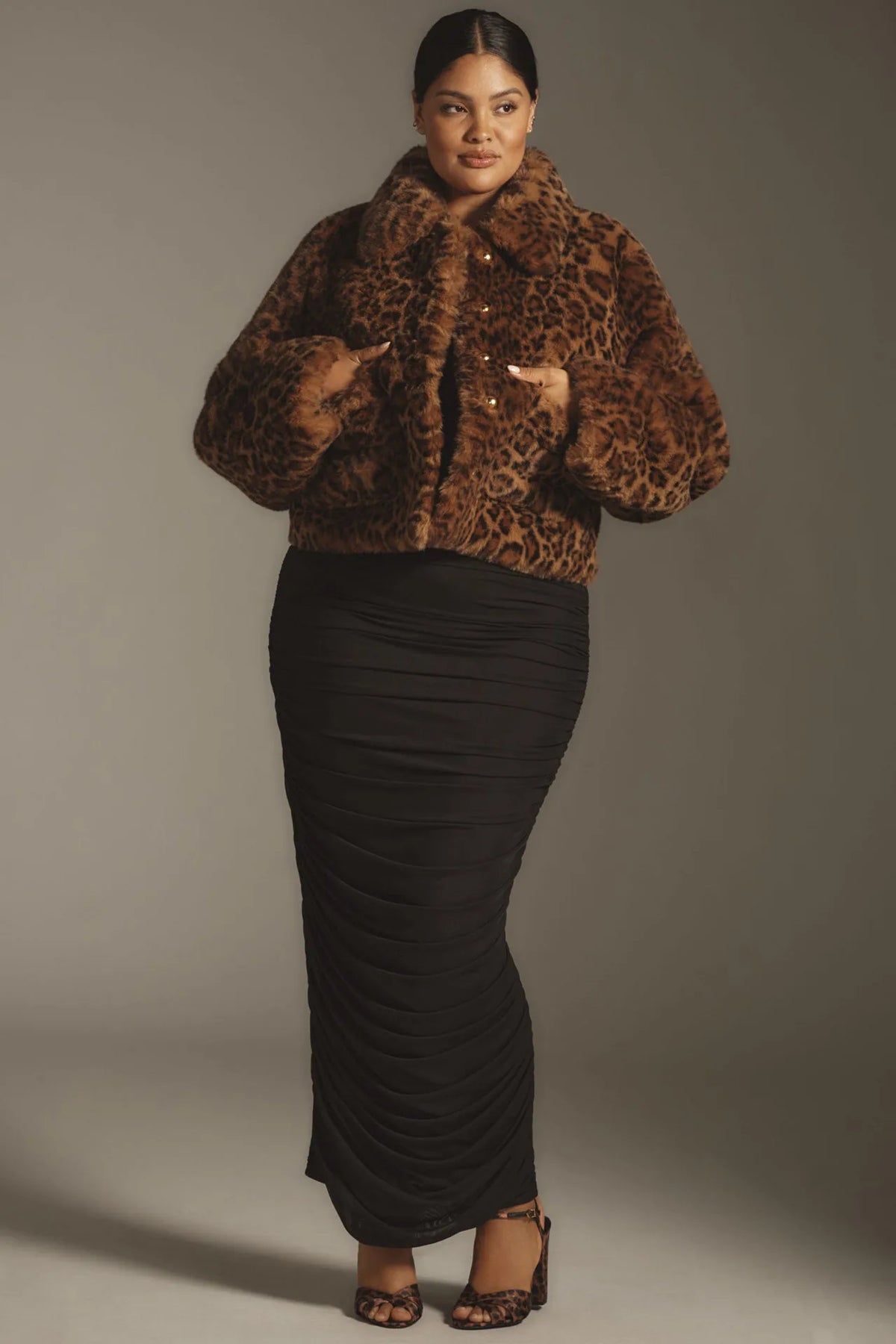 Leopard Print Coat
