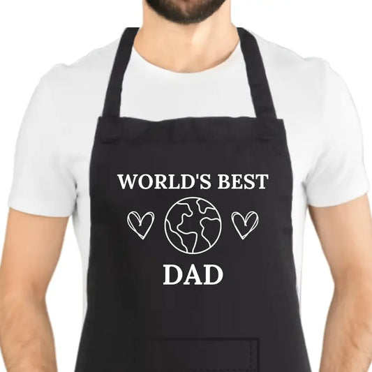 🔥 World’s Best Dad – Black BBQ Apron 🔥