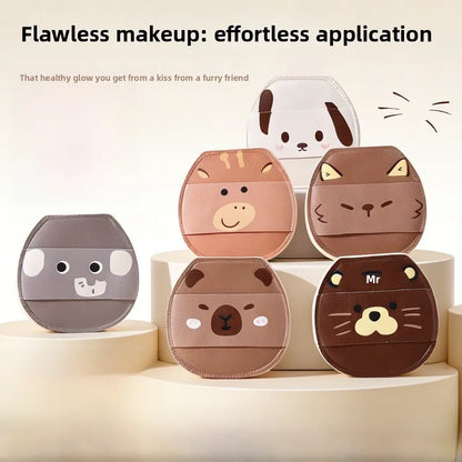 6pc Animal Powder Puff Sponges Set