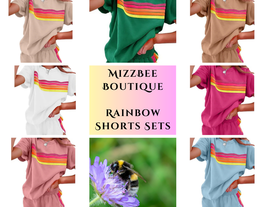 🌈 Rainbow Shorts Sets 🌈