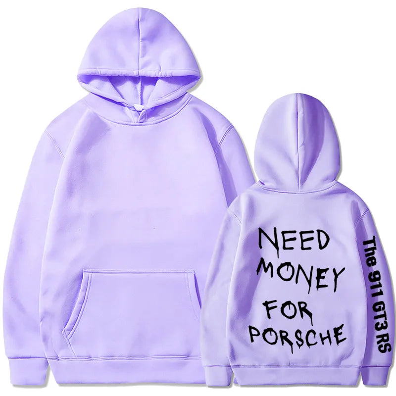 💸🏎️ “Need Money For Porsche” Hoodies – Multiple Colour Options! 🏎️💸