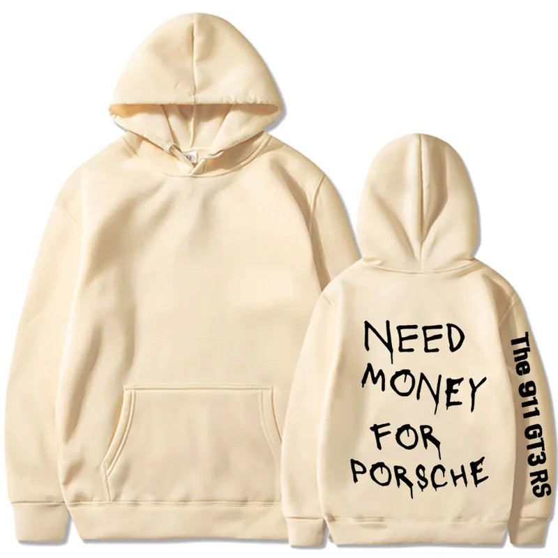 💸🏎️ “Need Money For Porsche” Hoodies – Multiple Colour Options! 🏎️💸