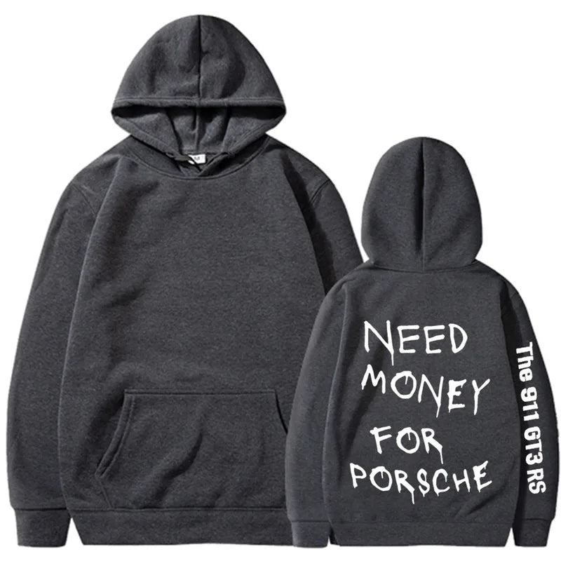💸🏎️ “Need Money For Porsche” Hoodies – Multiple Colour Options! 🏎️💸