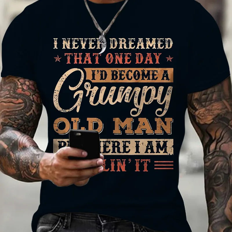 😠🧓 Grumpy Old Man Men’s T-Shirt 🧓😠