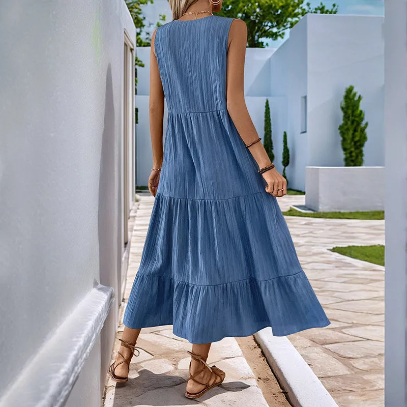 Ladies Blue Summer Dress