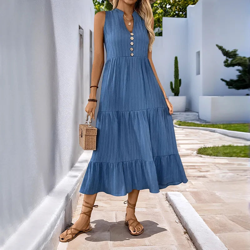 Ladies Blue Summer Dress