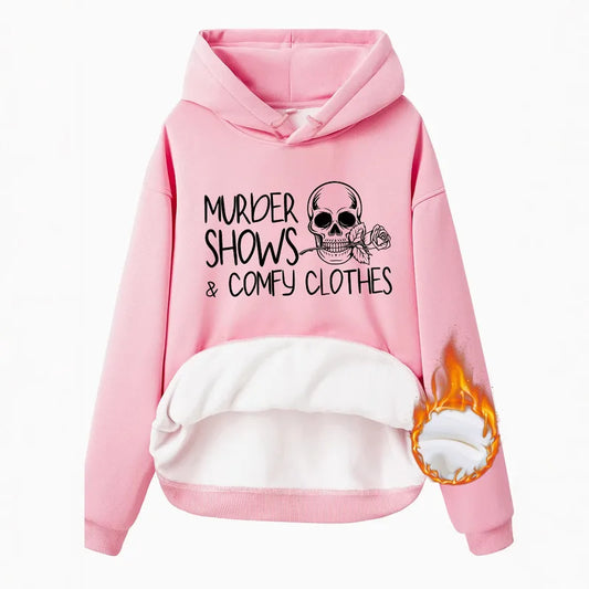 🖤 "Murder Shows & Comfy Clothes" Hoodies (8 Colour Choices!) 🖤