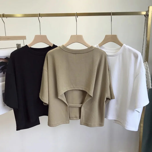 Ladies Backless T-Shirts