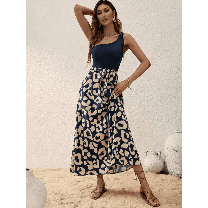 Ladies Navy Blue Maxi Dress
