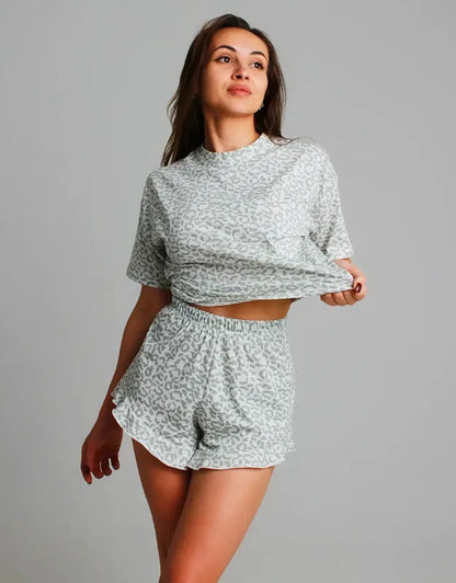 🐆 Leopard Print Short PJs (5 Colour Options!) 🐆