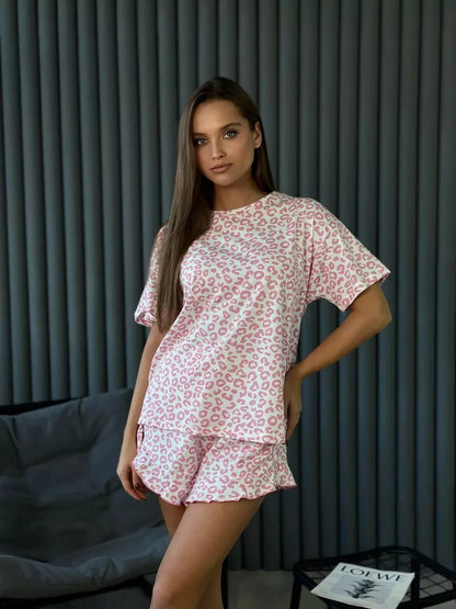 🐆 Leopard Print Short PJs (5 Colour Options!) 🐆