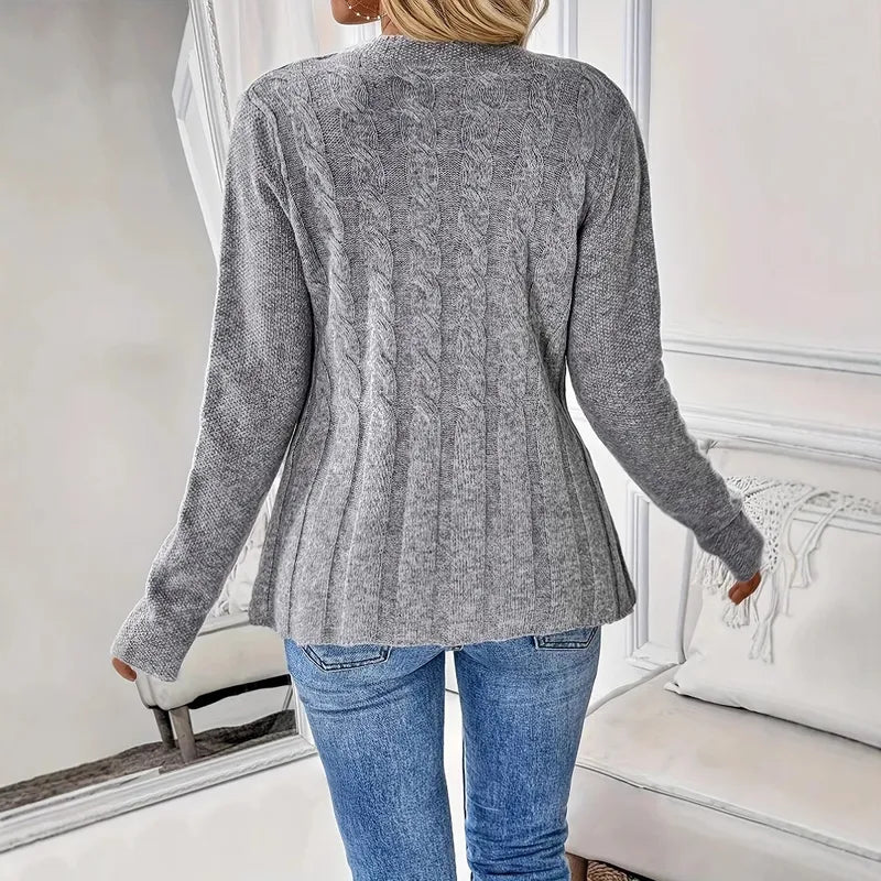 🤍 Casual Long Sleeve Knitted Open Cardigan 🤍