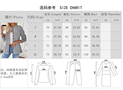 🤍 Casual Long Sleeve Knitted Open Cardigan 🤍