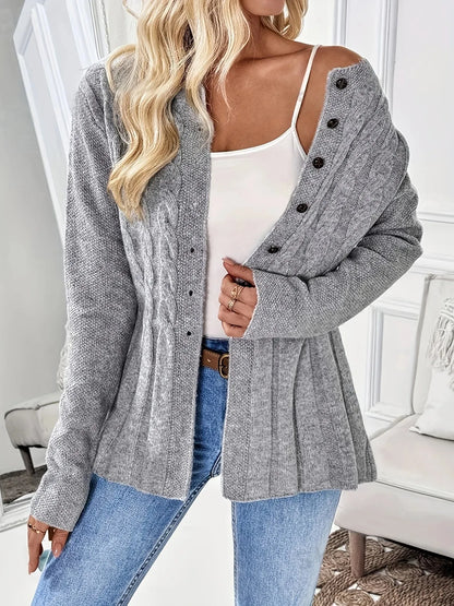 🤍 Casual Long Sleeve Knitted Open Cardigan 🤍