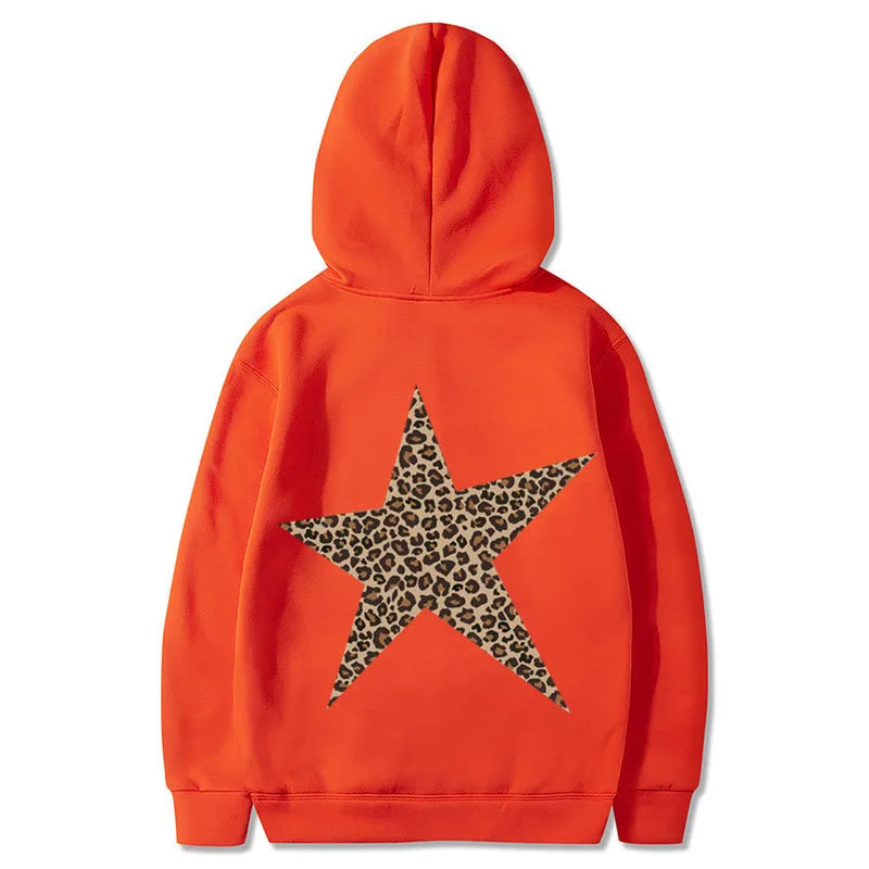 🐆⭐ Leopard Print Star Hoodie ⭐🐆