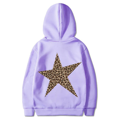 🐆⭐ Leopard Print Star Hoodie ⭐🐆
