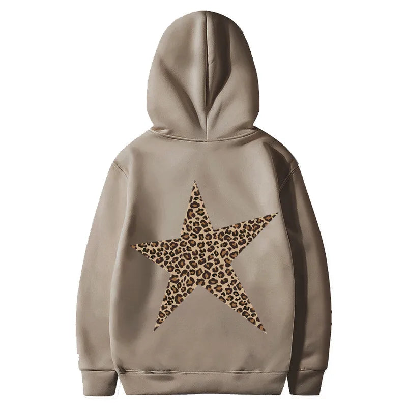 🐆⭐ Leopard Print Star Hoodie ⭐🐆
