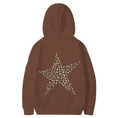 🐆⭐ Leopard Print Star Hoodie ⭐🐆