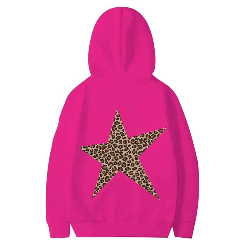 🐆⭐ Leopard Print Star Hoodie ⭐🐆