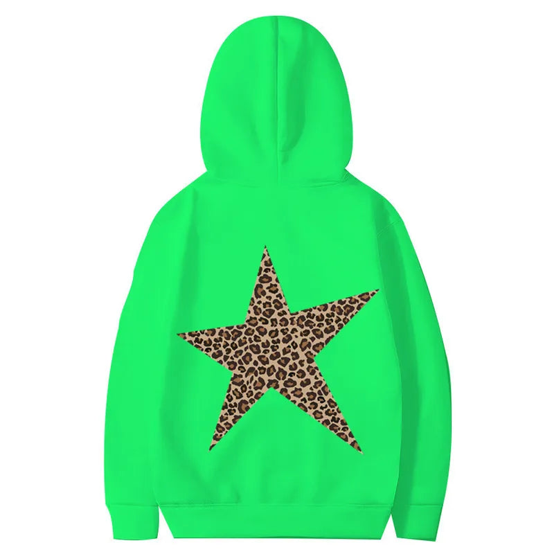 🐆⭐ Leopard Print Star Hoodie ⭐🐆