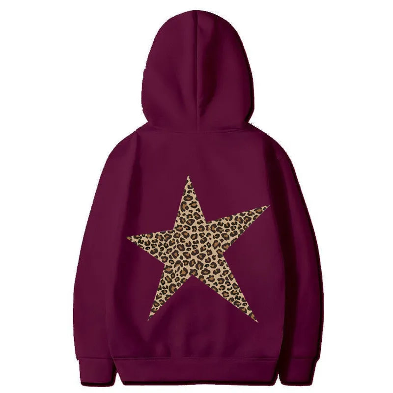 🐆⭐ Leopard Print Star Hoodie ⭐🐆