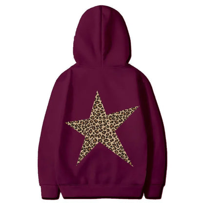 🐆⭐ Leopard Print Star Hoodie ⭐🐆