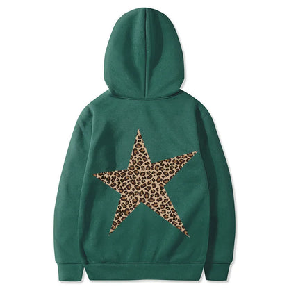 🐆⭐ Leopard Print Star Hoodie ⭐🐆