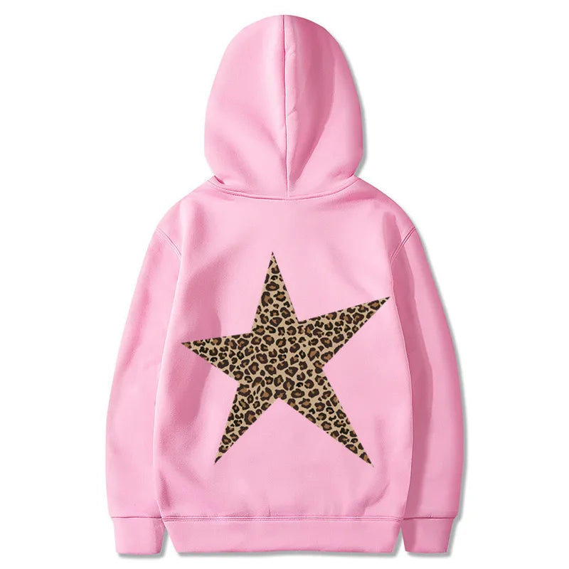 🐆⭐ Leopard Print Star Hoodie ⭐🐆