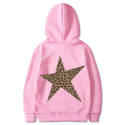 🐆⭐ Leopard Print Star Hoodie ⭐🐆