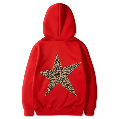 🐆⭐ Leopard Print Star Hoodie ⭐🐆