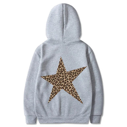 🐆⭐ Leopard Print Star Hoodie ⭐🐆