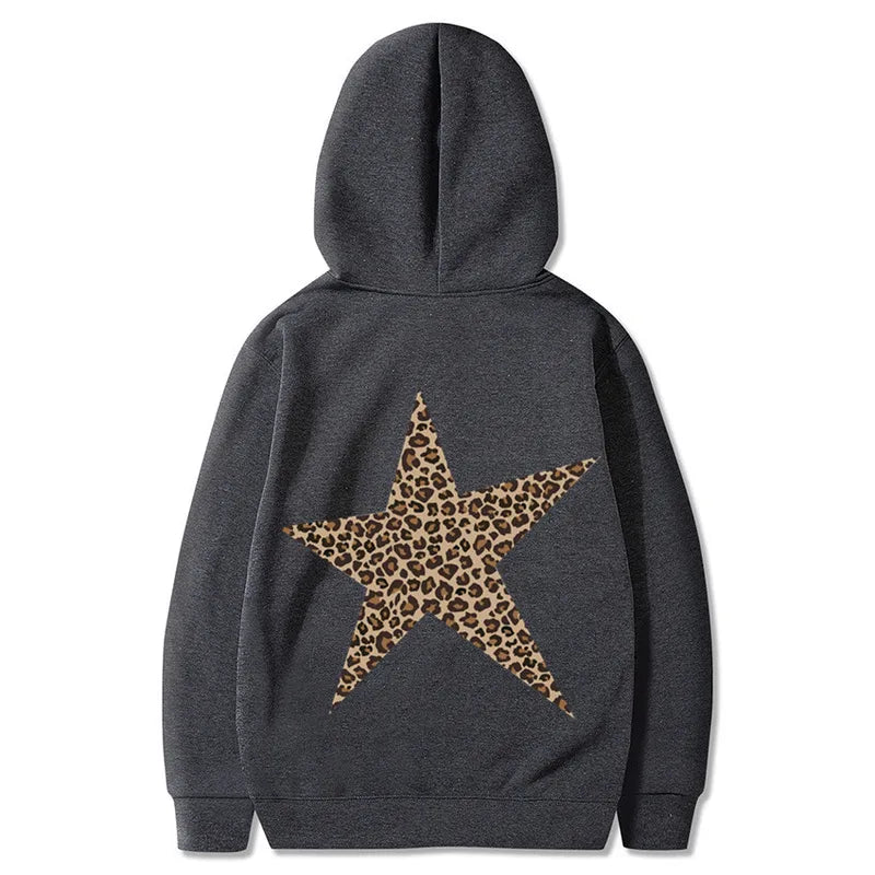 🐆⭐ Leopard Print Star Hoodie ⭐🐆